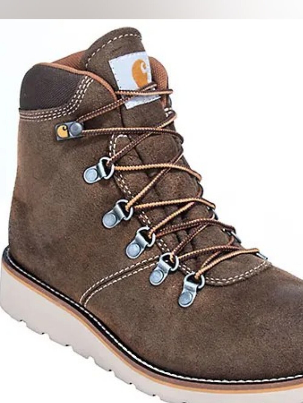 Carhartt Boots Men's CMW6188 Dark Khaki Suede Waterproof EH Boots Size 9.5